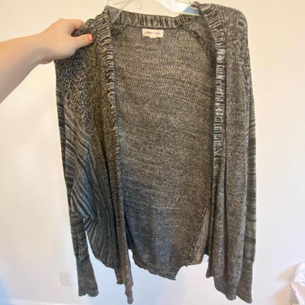 Nordstrom’s black and white cardigan